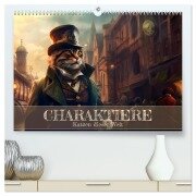 Charaktiere Katzen dieser Welt (hochwertiger Premium Wandkalender 2026 DIN A2 quer), Kunstdruck in Hochglanz - Bettina Dittmann