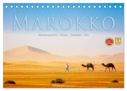 Marokko: Marrakesch, Atlas, Sahara, Fès (Tischkalender 2025 DIN A5 quer), CALVENDO Monatskalender - Jens Benninghofen