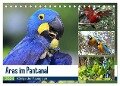 Aras im Pantanal (Tischkalender 2024 DIN A5 quer), CALVENDO Monatskalender - Yvonne und Michael Herzog