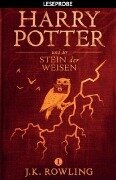 Cover-Bild zum Titel 'Leseprobe: Harry Potter und der Stein der Weisen' von 'Joanne K. Rowling'