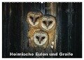 Heimische Eulen und Greife (Wandkalender 2024 DIN A2 quer), CALVENDO Monatskalender - Günter Bachmeier