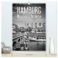 HAMBURG Monochrome Ansichten (hochwertiger Premium Wandkalender 2024 DIN A2 hoch), Kunstdruck in Hochglanz - Melanie Viola