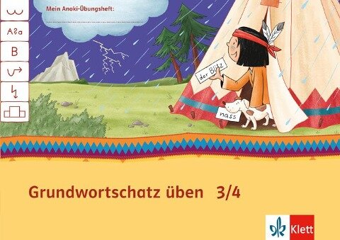 Mein Anoki-Übungsheft. Grundwortschatz üben 3/4. Hamburg, Berlin, Brandenburg. Arbeitsheft 3-4. Schuljahr - 