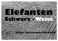 Elefanten Schwarz - Weiss (Wandkalender 2024 DIN A2 quer), CALVENDO Monatskalender - Angelika Stern