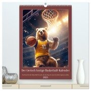 Der tierisch lustige Basketball-Kalender (hochwertiger Premium Wandkalender 2025 DIN A2 hoch), Kunstdruck in Hochglanz - Peter Rübsamen
