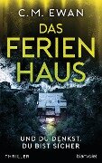 Cover-Bild zum Titel 'Das Ferienhaus - Und du denkst, du bist sicher' von 'C. M. Ewan'
