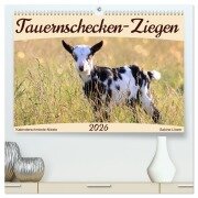Tauernschecken-Ziegen (hochwertiger Premium Wandkalender 2026 DIN A2 quer), Kunstdruck in Hochglanz - Sabine Löwer