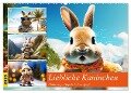 Liebliche Kaninchen. Flauschige Hopsis haben Spaß (Wandkalender 2025 DIN A2 quer), CALVENDO Monatskalender - Rose Hurley