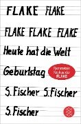 Cover-Bild zum Titel 'Heute hat die Welt Geburtstag' von 'Flake'