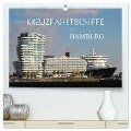 Kreuzfahrtschiffe in Hamburg (hochwertiger Premium Wandkalender 2024 DIN A2 quer), Kunstdruck in Hochglanz - Matthias Brix - Studio Brix