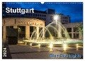 Stuttgart - Blue City Lights (Wandkalender 2024 DIN A3 quer), CALVENDO Monatskalender - Thomas Seethaler