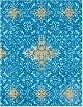 Der Zauber Indiens Großes Notizheft (A5) Motiv Blaues Ornament - 