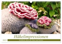 Häkelimpressionen - Gehäkelte Ideen für Haus und Garten (Wandkalender 2025 DIN A3 quer), CALVENDO Monatskalender - Inge Przewlocki