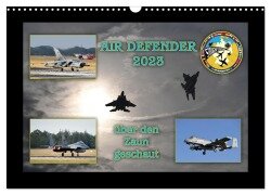 Cover-Bild zum Titel 'AIR DEFENDER 2023 - über den Zaun geschaut (Wandkalender 2026 DIN A3 quer), CALVENDO Monatskalender' von ''