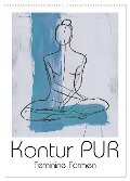 Kontur PUR - Feminine Formen (Wandkalender 2025 DIN A2 hoch), CALVENDO Monatskalender - Erich Krätschmer