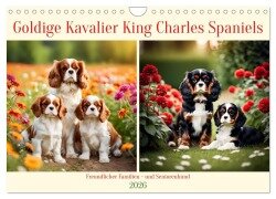 Goldige Kavalier King Charles Spaniels (Wandkalender 2026 DIN A4 quer), CALVENDO Monatskalender - Claudia Kleemann