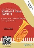 (tuba part) Sonata in F minor - Contrabass Tuba and Piano - Angelo Piazzini, Georg Philipp Telemann