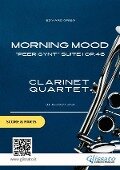 Clarinet Quartet score & parts: Morning Mood - Edvard Grieg, Glissato Series Clarinet Quartet