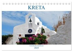 Kreta - Griechischer Inseltraum (Tischkalender 2025 DIN A5 quer), CALVENDO Monatskalender - Peter Schneider