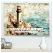 Geheimnisvolle Landkarten (hochwertiger Premium Wandkalender 2025 DIN A2 quer), Kunstdruck in Hochglanz - Daniela Tapper