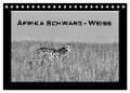 Afrika Schwarz - Weiss (Tischkalender 2024 DIN A5 quer), CALVENDO Monatskalender - Angelika Stern