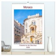 Cover-Bild zum Titel 'Monaco - Fürstentum an der Côte d'Azur (hochwertiger Premium Wandkalender 2026 DIN A2 hoch), Kunstdruck in Hochglanz' von 'Nina Schwarze'
