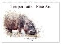 Tierportraits - Fine Art (Wandkalender 2024 DIN A3 quer), CALVENDO Monatskalender - Kirsten Und Holger Karius