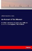 Cover-Bild zum Titel 'An Account of the Manner' von 'Edmund Frederick Du Cane'