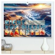 Nicht von diesem Planeten (hochwertiger Premium Wandkalender 2025 DIN A2 quer), Kunstdruck in Hochglanz - Val Thoermer