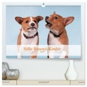 Cover-Bild zum Titel 'Süße Basenji-Kinder (hochwertiger Premium Wandkalender 2026 DIN A2 quer), Kunstdruck in Hochglanz' von 'Angelika Joswig'