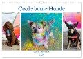 Coole bunte Hunde (Wandkalender 2024 DIN A3 quer), CALVENDO Monatskalender - Fotodesign Verena Scholze