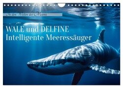 Wale und Delfine - Intelligente Meeressäuger (Wandkalender 2026 DIN A4 quer), CALVENDO Monatskalender - Claudia Kleemann