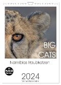 BIG CATS - Namibias Raubkatzen (Wandkalender 2024 DIN A4 hoch), CALVENDO Monatskalender - Irma van der Wiel