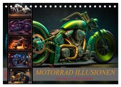 Motorrad illusionen (Tischkalender 2025 DIN A5 quer), CALVENDO Monatskalender - Dirk Meutzner