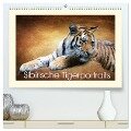 Sibirische Tigerportraits (hochwertiger Premium Wandkalender 2024 DIN A2 quer), Kunstdruck in Hochglanz - Heike Hultsch