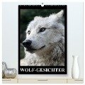 Wolf-Gesichter (hochwertiger Premium Wandkalender 2024 DIN A2 hoch), Kunstdruck in Hochglanz - Elisabeth Stanzer