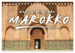 Das farbenfrohe Marokko (Tischkalender 2026 DIN A5 quer), CALVENDO Monatskalender - Happy Monkey