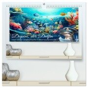 Dupini, der Delfin, und seine zauberhafte Unterwasserwelt (hochwertiger Premium Wandkalender 2026 DIN A2 quer), Kunstdruck in Hochglanz - Sabine Löwer