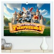 Ritterliche Tierfreunde: Ein Jahr voller Spannung und Humor (hochwertiger Premium Wandkalender 2026 DIN A2 quer), Kunstdruck in Hochglanz - Artefacti Artefacti