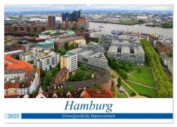 Hamburg - Unvergessliche Impressionen (Wandkalender 2025 DIN A2 quer), CALVENDO Monatskalender - Arno Klatt
