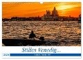 Stilles Venedig wenn es Nacht wird (Wandkalender 2024 DIN A3 quer), CALVENDO Monatskalender - Brigitte Dürr
