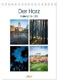 Der Harz - Malerische Orte (Tischkalender 2024 DIN A5 hoch), CALVENDO Monatskalender - Martin Wasilewski