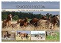 Quarter Horses - Die größte Zuchtbuchrasse der Welt (Wandkalender 2024 DIN A2 quer), CALVENDO Monatskalender - B. Mielewczyk