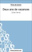 Cover-Bild zum Titel 'Deux ans de vacances de Jules Verne (Fiche de lecture)' von 'Fichesdelecture, Vanessa Grosjean'