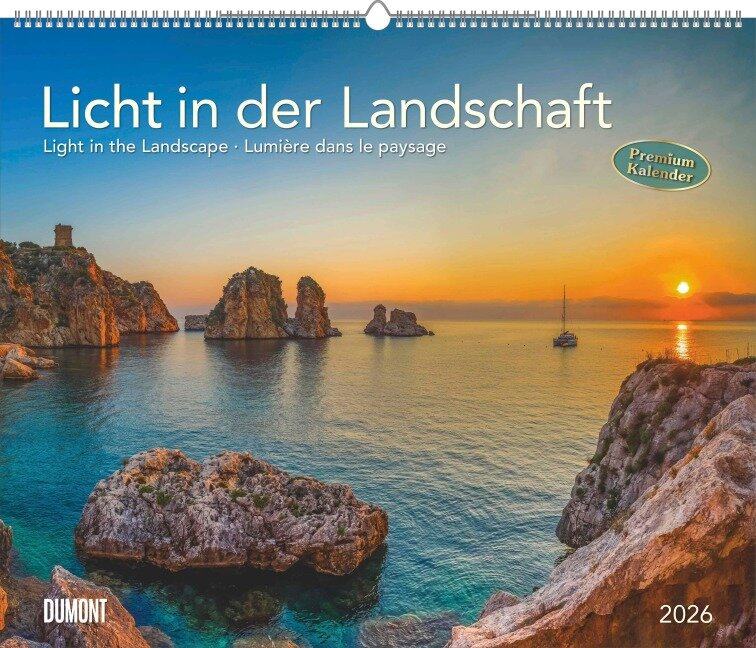 Licht in der Landschaft 2026 - Wandkalender 60,0 x 50,0 cm - Spiralbindung - 