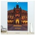 Dresden bei Nacht (hochwertiger Premium Wandkalender 2024 DIN A2 hoch), Kunstdruck in Hochglanz - Gunter Kirsch