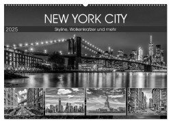 NEW YORK CITY Skyline, Wolkenkratzer und mehr (Wandkalender 2025 DIN A2 quer), CALVENDO Monatskalender - Melanie Viola