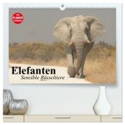 Cover-Bild zum Titel 'Elefanten. Sensible Rüsseltiere (hochwertiger Premium Wandkalender 2026 DIN A2 quer), Kunstdruck in Hochglanz' von 'Elisabeth Stanzer'