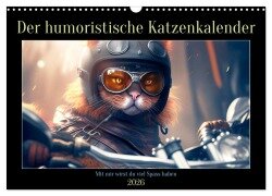 Der humoristische Katzen Kalender (Wandkalender 2026 DIN A3 quer), CALVENDO Monatskalender - Peter Rübsamen