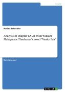 Cover-Bild zum Titel 'Analysis of chapter LXVII from William Makepeace Thackeray's novel "Vanity Fair"' von 'Nadine Schneider'